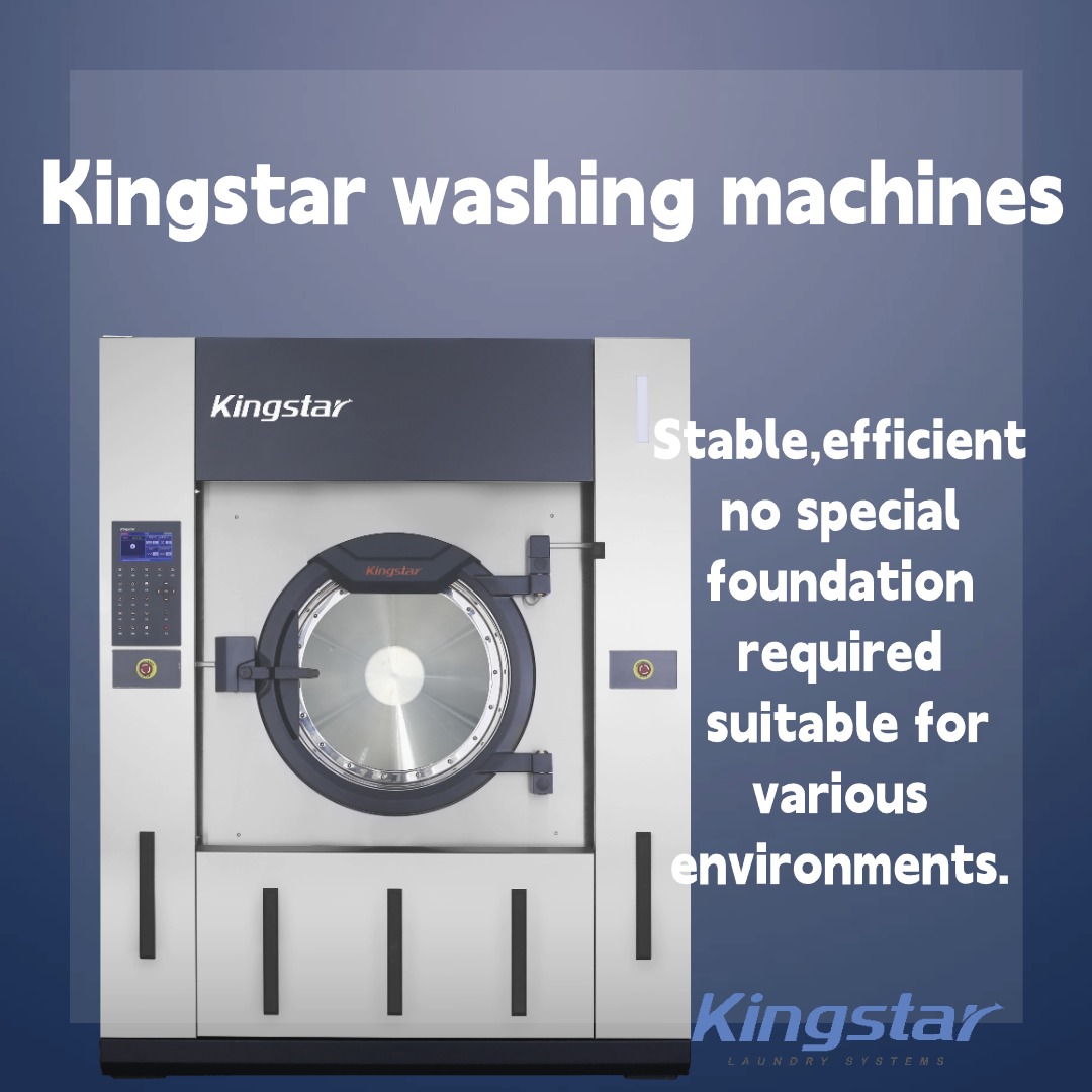 La lavadora extractora automática Kingstar cuenta con un factor de deshidratación de 400, lo que garantiza excelentes resultados de deshidratación.